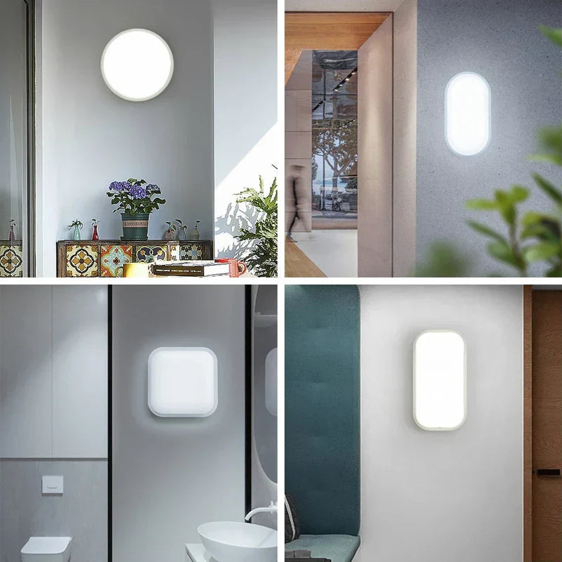 Waterproof LED Moisture Room Ceiling Light – Ideal for Bathroom, Kitchen, and Basement