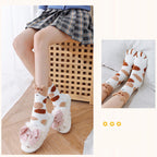 Fuzzy Socks with Cat Paws