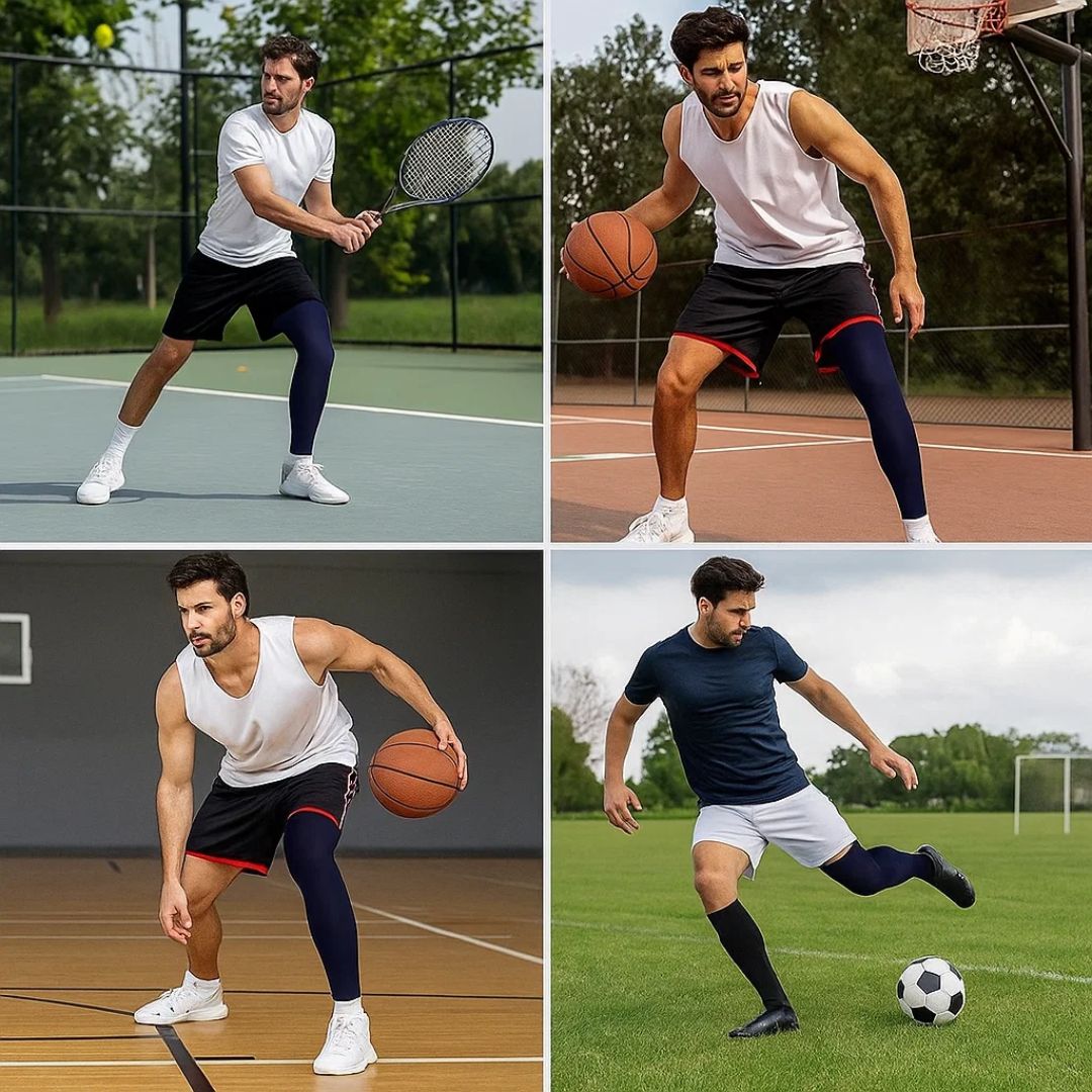 FlexiRelief | Full Leg Compression Sleeve – Knee Support – Graduated Pressure – Pain Relief – Recovery – Swelling Reduction