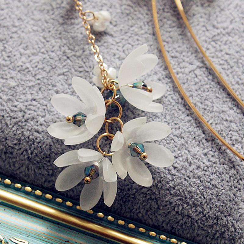 Asymmetrical Flower Earrings