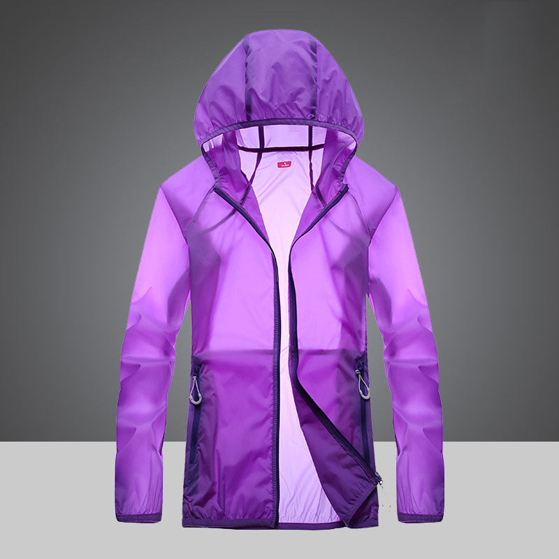 Ultralight UV Protection Clothing with High Collar and Side Pockets