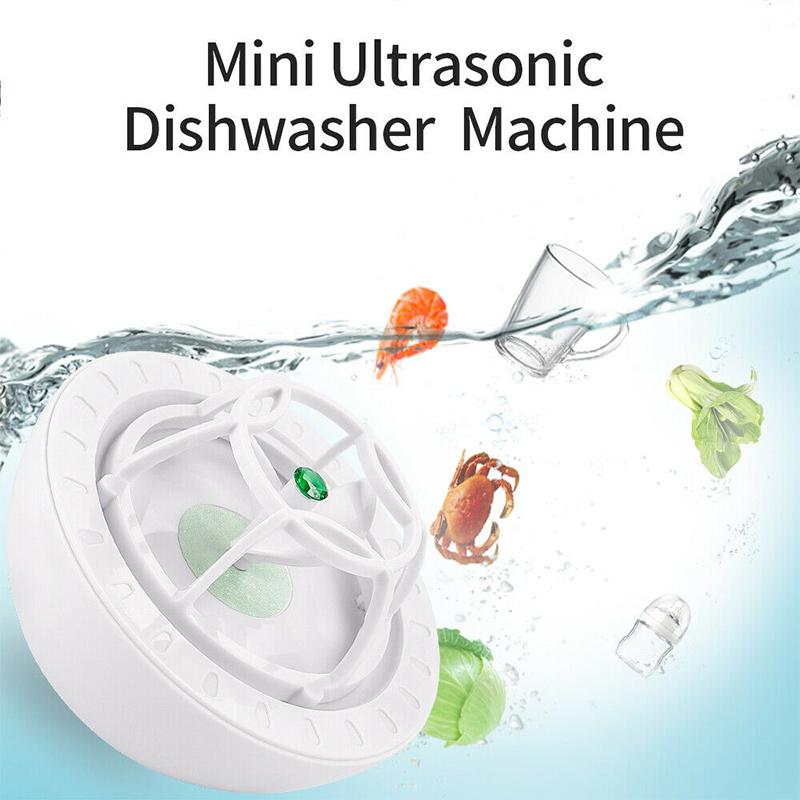 Ultrasonic Portable Dishwasher And Laundry Piece
