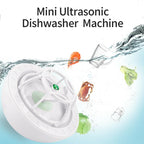 Ultrasonic Portable Dishwasher And Laundry Piece