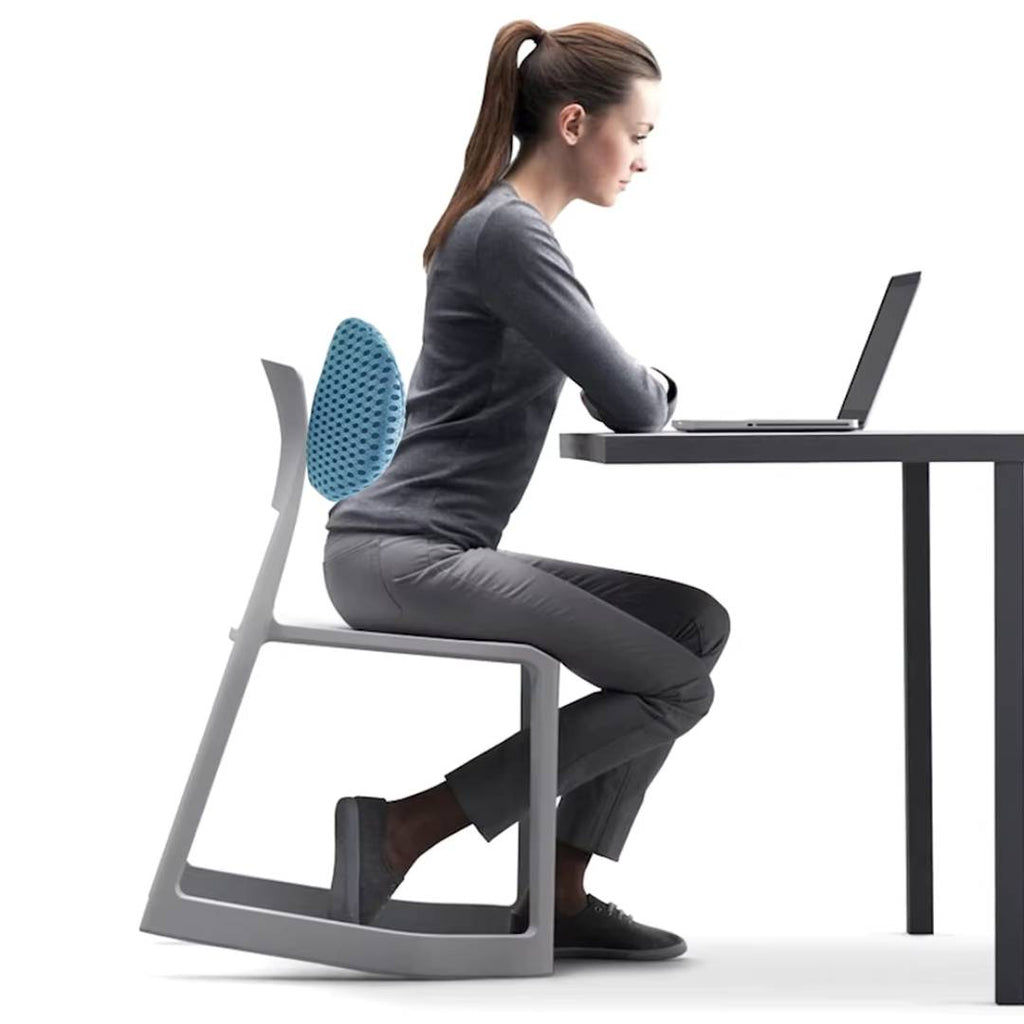Ergonomic Lumbar Support Cushion for Lower Back Pain Relief - Ideal for Office, Driving, and Home Use