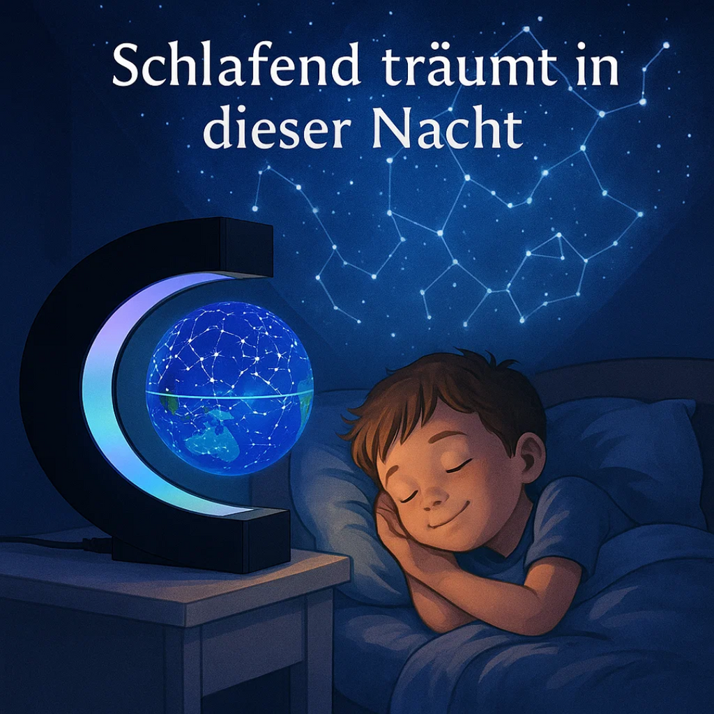 AstroGlobe LED World Globe – Floating Globe Lamp with Magnetic Suspension
