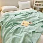Cotura Waffle Blanket | 100% Organic Cotton | Breathable & Elegant | Waffle Structure