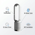 AirPure Pro – 3-in-1 Air Cooler with UV Purification & Ioniser | 6L Portable Cooling Fan