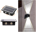 Solar LED outdoor wall light with up & down effect – Modern wall lighting for garden and terrace