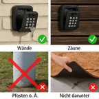KeyGuard Outdoor Safe – Weatherproof Wall-Mounted Key Box