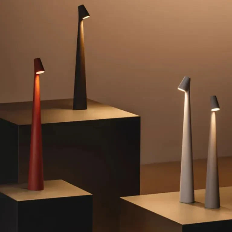 Wireless Nordic LED Table Lamp with Touch Control and 3-Step Dimming