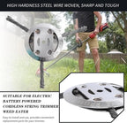15 cm steel brush trimmer head – Safe for concrete & stone surfaces suitable