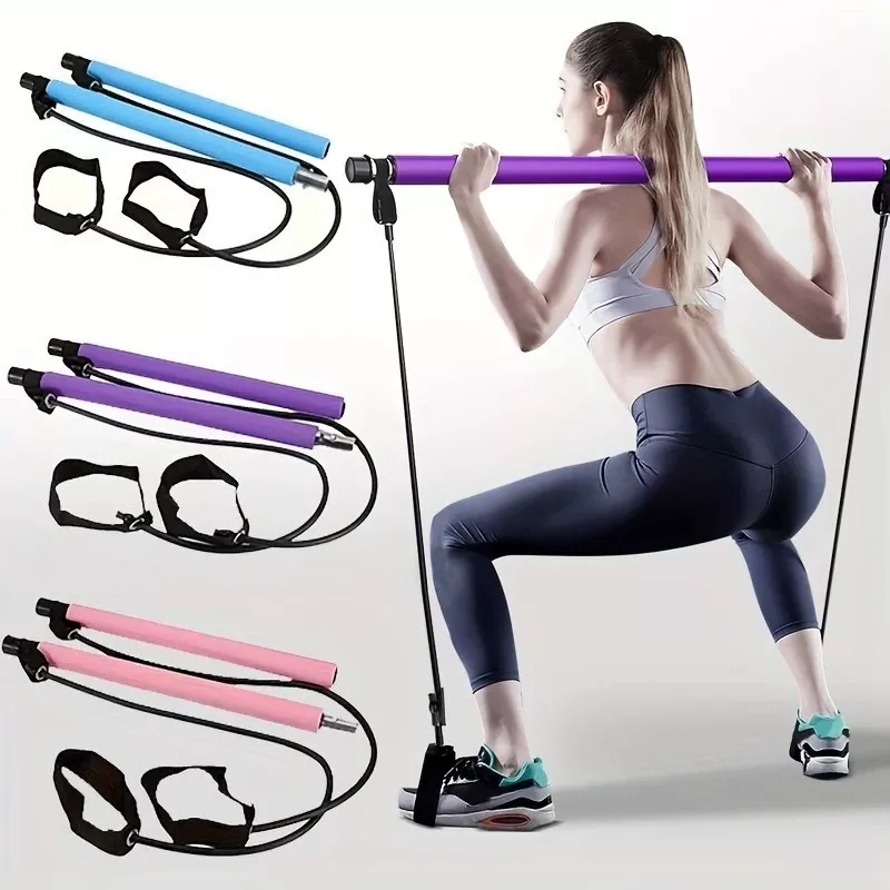 Multi-Functional Pilates Bar – Home Gym & Resistance Training Kit