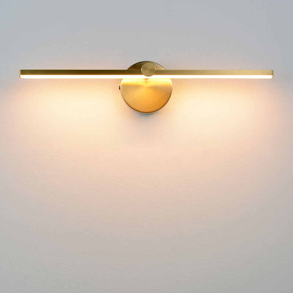 Nordic Minimalist Aluminium Long Bar Switch LED Mirror Wall Light Lamp