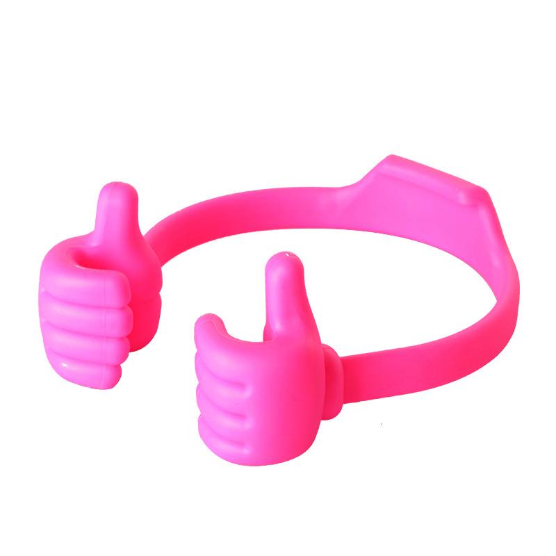 Phone holder with thumb up