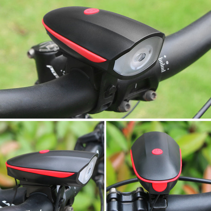 USB-rechargeable mountain bike headlight