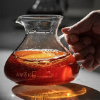 15oz Glass Pour Over Coffee Server Heat-Resistant Drip Brewing Carafe