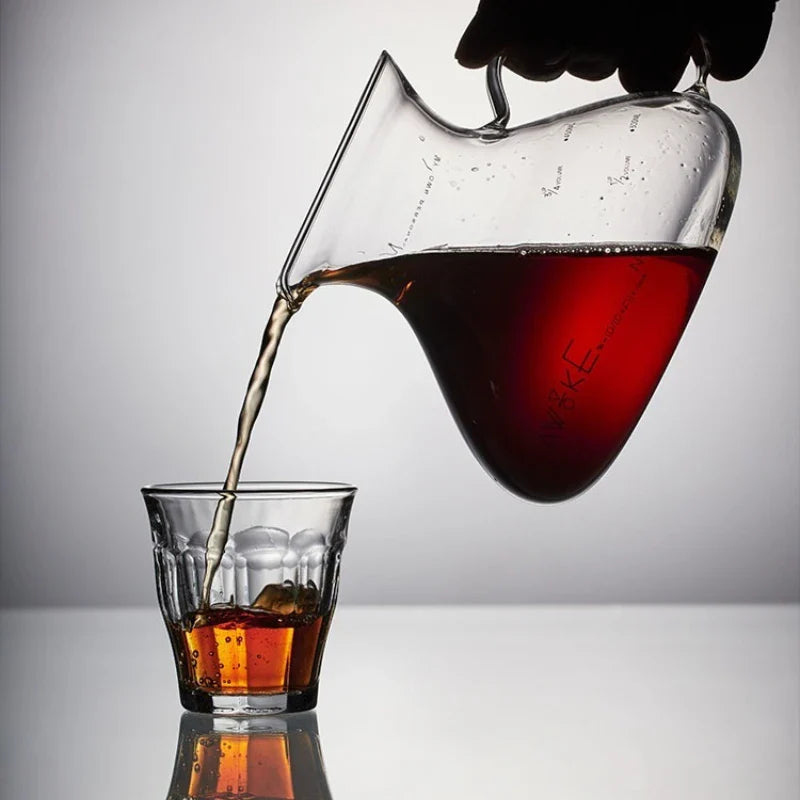 15oz Glass Pour Over Coffee Server Heat-Resistant Drip Brewing Carafe