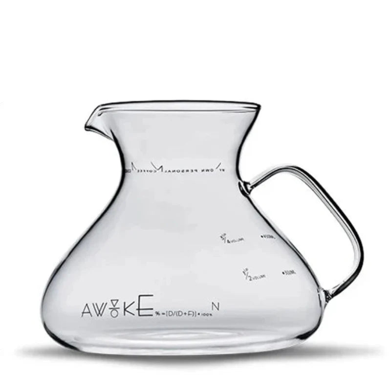 15oz Glass Pour Over Coffee Server Heat-Resistant Drip Brewing Carafe