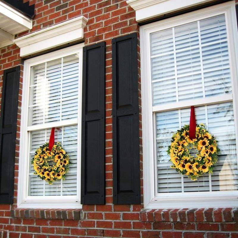 16'' Gold Artificial Sunflower Wreath