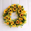 16'' Gold Artificial Sunflower Wreath