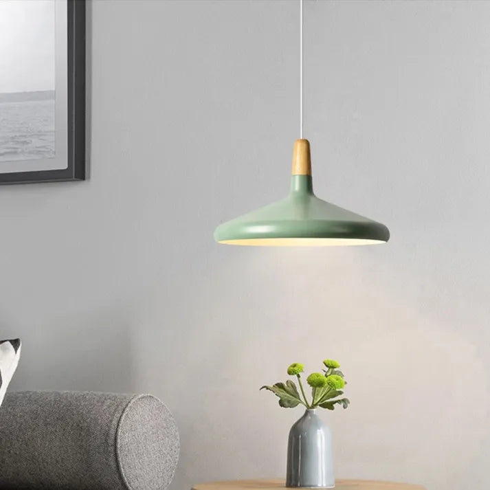 Modern elegance in the form of a stylish conical pendant lamp
