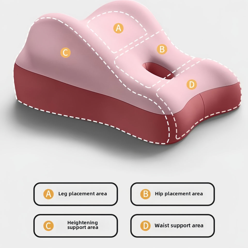 Button-Activated Intimate Support Pillow for Couples