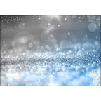 Blue and Gray Bedroom Rug Modern Stars Snowflake Pattern Rug Polyester Pet-Friendly Rug