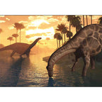Orange New product rug polyester dinosaur pattern rug washable non-slip mat rug for living room