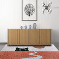 Red Children's Carpet Vinyl Cat Print Carpet Washable Non-Slip Back Carpet for the Children's Room