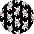 Black Children's Room Carpet Children Animals Dog Pattern Rug Polyester Non-Slip Backing Rug