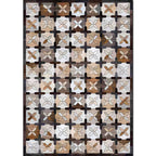 Brown Moroccan Carpet Polyester Controlled Pattern Carpet Washable Non-Slip Backing Carpet for Living Room
