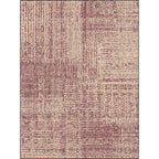 Vintage abstract rug Red Shabby Chic rug Polyester washable non-slip back rug for living room