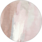 Contemporary brush stroke pattern rug Pink Polyester rug Machine washable Non-slip rug for the bedroom