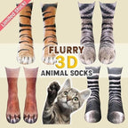 Flurry 3D Animal Paw Socks