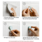 Colored adhesive hooks