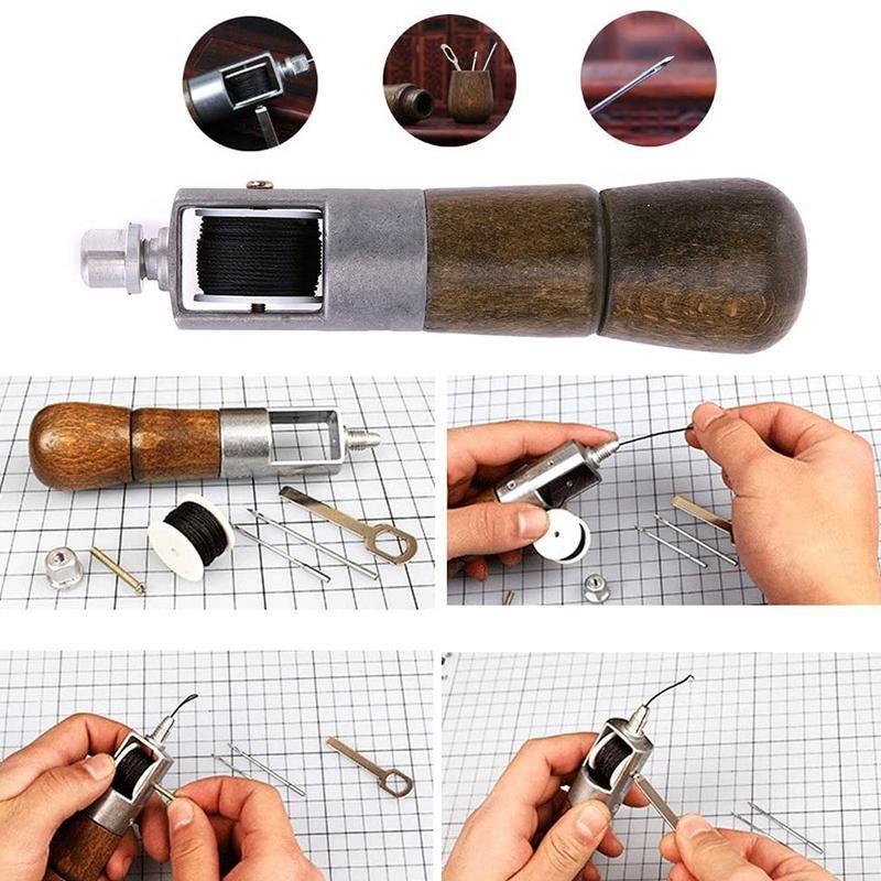 Leather Sewing Awl Kit Hand Stitcher Set