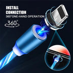 LED Magnetic USB Charging Cable