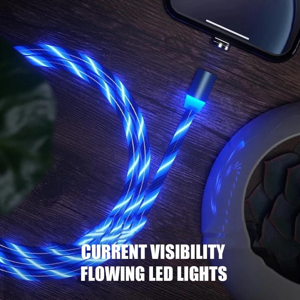 LED Magnetic USB Charging Cable