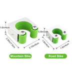 Bicycle Rack Tire Holder with Space-Saving ABS Design