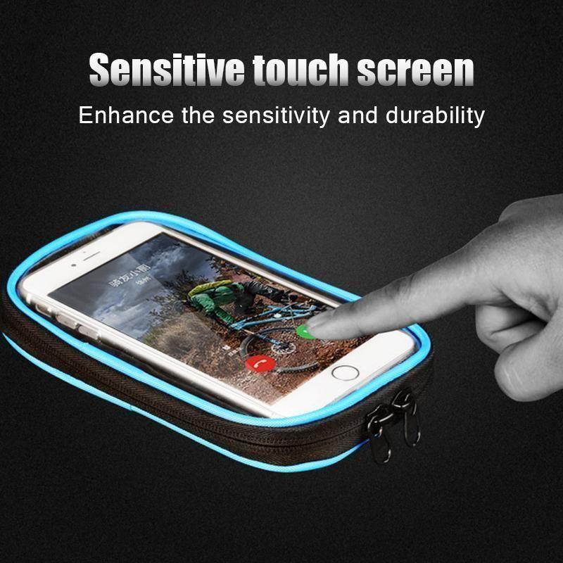 Cycling cell phone bag
