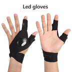 LED gloves with waterproof illumination