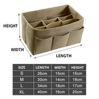 Felt Handbag Insert Organiser