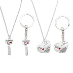 “I LOVE YOU” Necklace / Key Chain (1 Pair)
