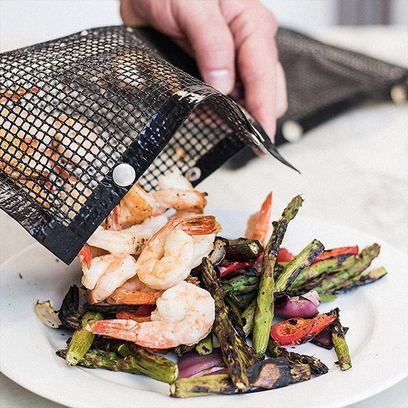 Reusable Mesh Non-stick Mesh BBQ Bags