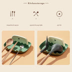 Pudding Pot Lid Stand Kitchen Utensil Holder