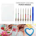 Embroidery Punch Needle Set with Interchangeable Heads