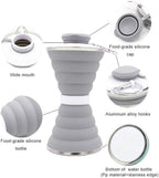 Sports outdoor silicone kettle folding cup