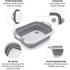 Multifunctional Cutting Board Foldable Sink Drain Basket