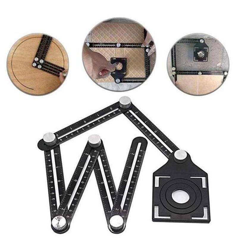 6-Sided Multi Angle Measuring Ruler