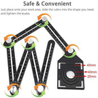 6-Sided Multi Angle Measuring Ruler